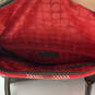 Womens Red Brown Plaid Inner Pockets Bottom Studs Double Handles Tote Bag image number 6