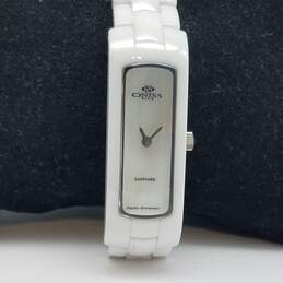 ONISS Paris ON8045-L 15mm WR 3ATM Sapphire Crystal High Tech Ceramic MOP Watch 53g