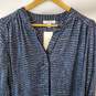 Allison Joy Blue Gray Printed Women's Blouse in Size XS with Tags image number 2