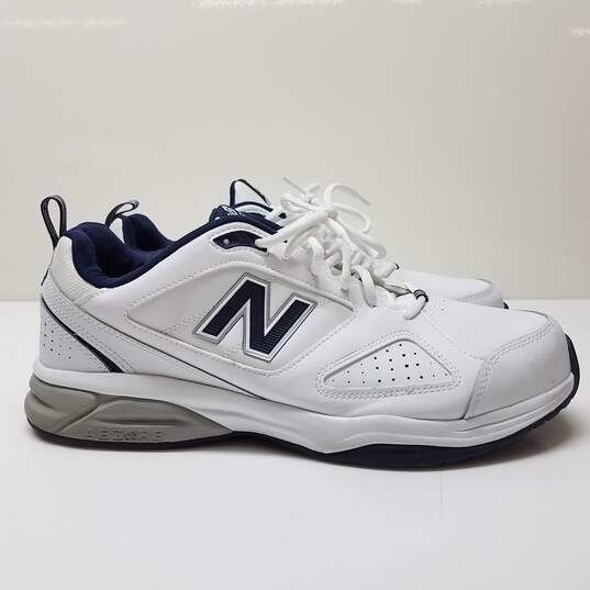 New Balance Men's 623 White/Navy MX623WN3 Sneakers Size 13 image number 3
