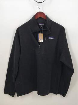 Patagonia Men's Black Zip Up Fleece Size L W/tags