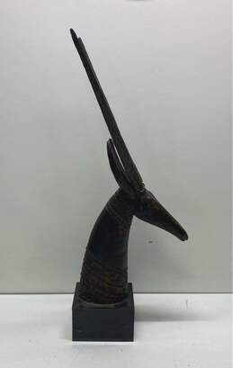 Austin Productions Ceramic Sculpture 24in Tall Tribal Gazelle Statue/ Singed