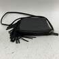 NWT Vince Camuto Womens Crossbody Bag Purse Fringe Zipper Black Gold Leather image number 5