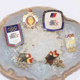Set of 6 Vintage 1984 Los Angeles Summer Olympics Pins