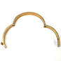 Designer Michael Kors Gold-Tone Rhinestone Hinged Round Bangle Bracelet image number 3