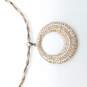 Gold Over Sterling Silver Dual - Tone Twist Circle Pendant 17 3/4 Choker 14.5g image number 2