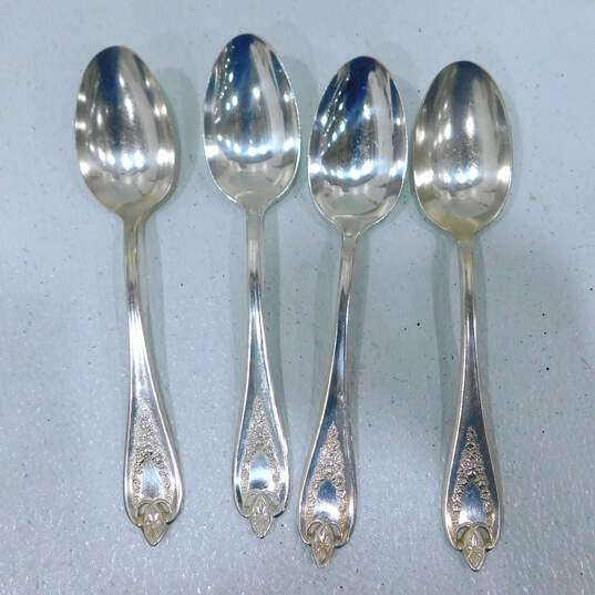 VNTG 1847 Roger Bros. Triple X3 Dinner Spoons Lot of 4 image number 1