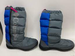 Women's Columbia Size 7 Blue And Gray Snow Boots NWT 200G