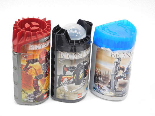 Bionicle Lot 8736 8744 & 8617 w/ Canisters & Manuals