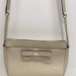 Kate Spade Leather Crossbody Bag Beige