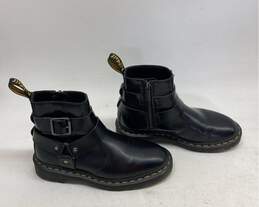 Doc Dr Martens Jaimes Buckle Chelsea Black Leather Boots Sz 6