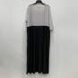 NWT Womens White Black Stripped Scoop Neck 3/4 Sleeve Maxi Dress Size 24 image number 2