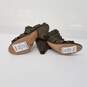 Vince Camuto Elishan Women's Size 5 Greenish Brown Leather Strap Upper Heels image number 4