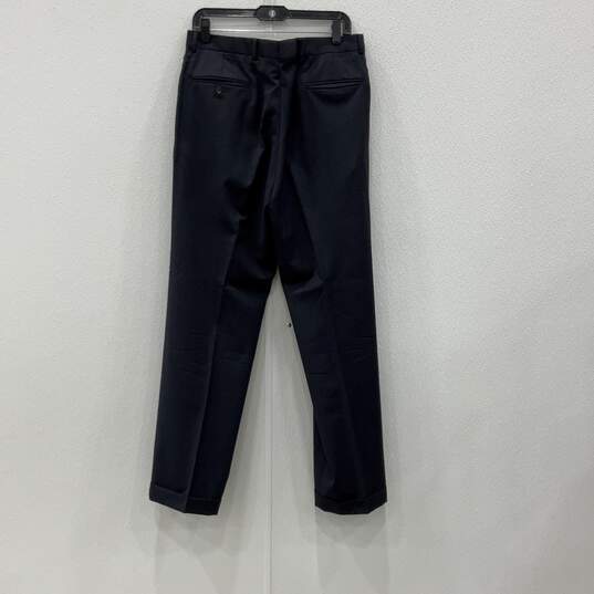 Jos A Bank Mens Blue Notch Lapel Two-Button Blazer Pants 2 Piece Suit Set Sz 41R image number 3