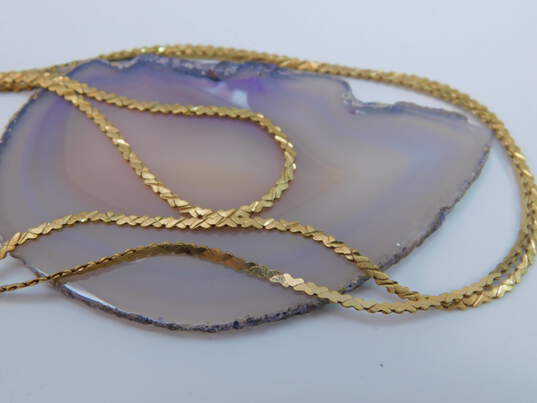 14K Yellow Gold Cobra Chain Necklace 6.6g image number 4