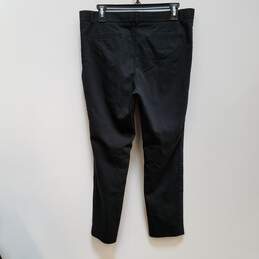 Womens Black Pockets Comfort Mid Rise Skinny Leg Dress Pant Size 32W alternative image