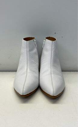 Bared AU Embossed Leather Reptile texture White Western Boot Women 6.5 alternative image