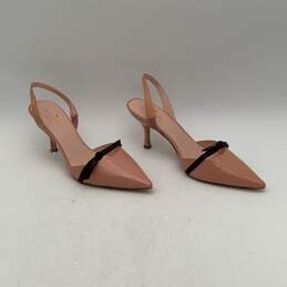 Kate Spade Womens Sibelle Kitten Pink Pointed Toe High Slingback Heels Size 8.5M