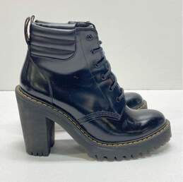 Dr Martens Patent Leather Persephone Heel Combat Black 7