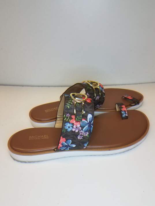 Michael Kors Floral-Print Sandals Size 10 image number 3