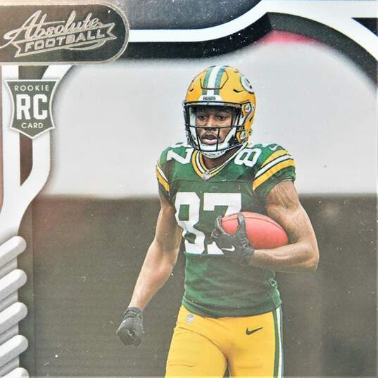2021 Romeo Doubs Panini Absolute Rookie Green Bay Packers image number 2