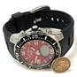 Designer Tommy Bahama Silver-Tone Black Adjustable Strap Analog Wristwatch image number 2