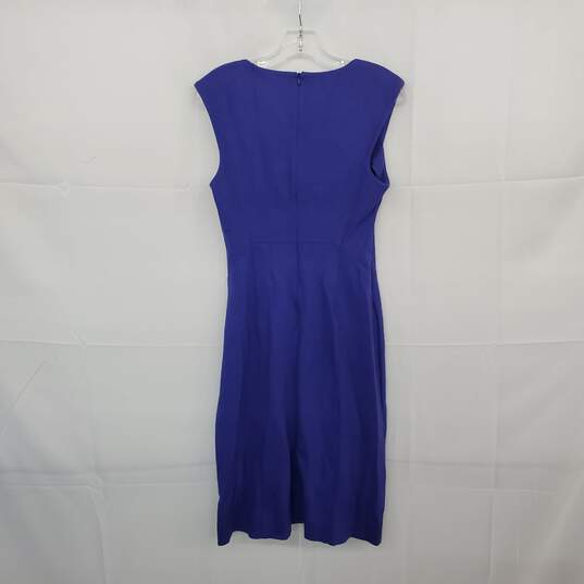 M.M. Lafleur Purple  Sleeveless Midi Shift Dress WM Size 6 image number 2