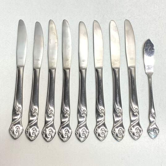 N.S. Co. Stainless Parisienne/Paris Night Japan 47 Pc Silver Steel Serving Set image number 3