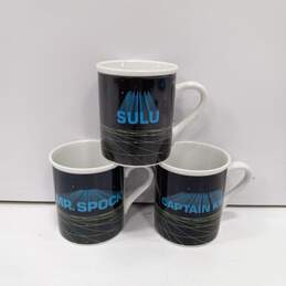 Three Assorted Star Trek Mugs