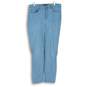 Women's Calvin Klein Light Blue Skinny Jeans Size 12 image number 1