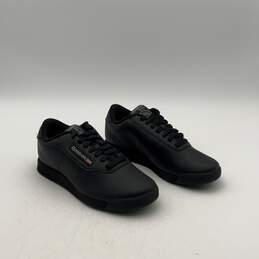 Reebok Womens Classic Princess 30892 Black Low Top Lace-Up Sneaker Shoes Sz 6.5