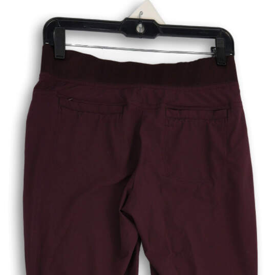 Womens Purple Elastic Waist Drawstring Slash Pocket Sweatpants Size 4T image number 4