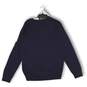 NWT Black Brown 1826 Mens Pullover Sweater Long Sleeve Navy Merino Wool Size XL image number 2