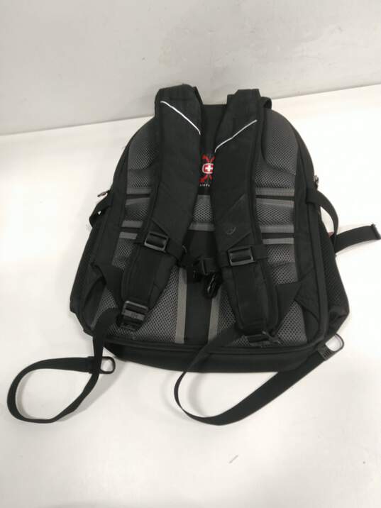 Swiss Gear Black Padded 3 Compartment Backpack image number 2