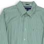 Men's Tommy Hilfiger Green Button-Up Shirt Size L image number 3