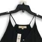NWT LOFT Womens Black V-Neck Spaghetti Strap Pullover Blouse Top Size S image number 3