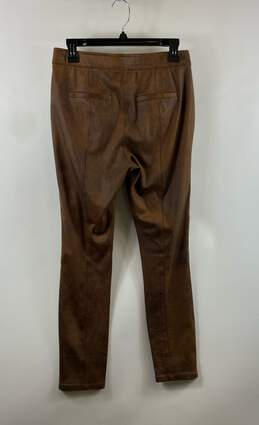 Free People Unisex Adults Brown Leather Mid Rise Pull-On Ankle Leggings Size 28 alternative image