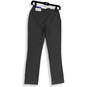 NWT Womens Black Polka Dot Flat Front Straight Leg Ankle Pants Size 26.5 image number 2
