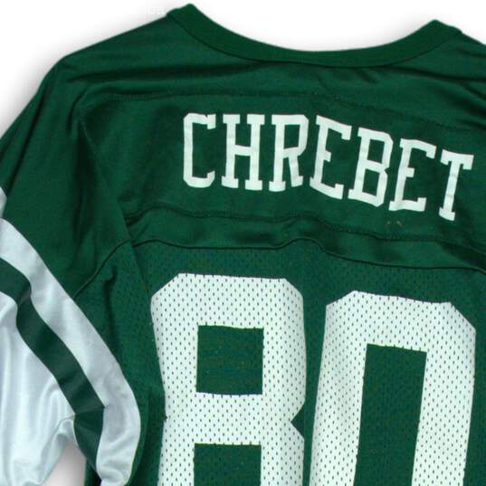 Champion NY Jets Green White Jersey #80 Chrebet For Mens Size XL image number 4