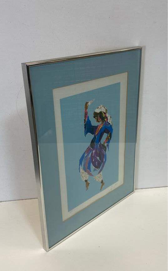 The Dancer Serigraph A.P. Print by Judith Yellin Signed. Matted & Framed image number 2