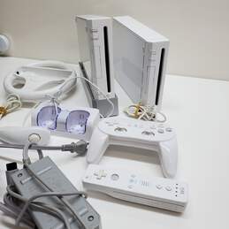 Nintendo Wii Console Lot of 2 w/ 2 Controllers + More (Untested) alternative image