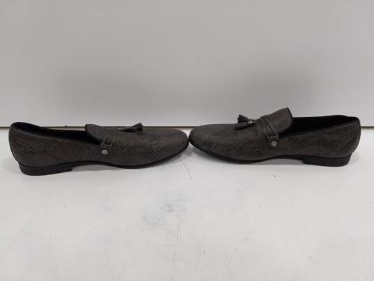 Aldo Men's Gray Leather Dress Shoes Size 11 image number 3