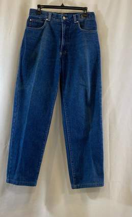 Versace Blue Straight Jeans - Size 34