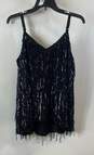 NWT Torrid Womens Black Sophie Swing Sequin Fringe Camisole Tank Top Size 1X image number 2