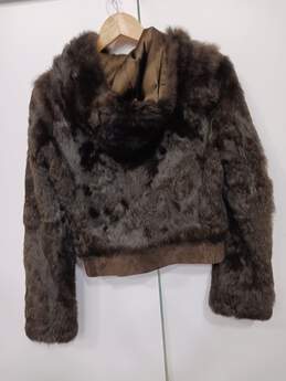 Laundry by Shelli Segal Women's Rabbit Fur Coat Size M alternative image