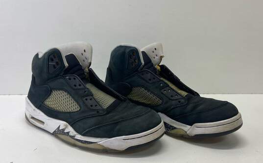 Air Jordan 136027-035 Retro 5 Black Sneakers Men's Size 11 image number 3