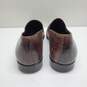 Authenticated Tom Ford Elkan Brown Leather Twist Strap Loafers Men's Size 11 image number 5
