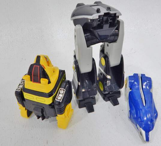 Vintage Bandai MMPR Power Rangers Frog Wolf & Bear Ninja Zords Action Figures Parts image number 2