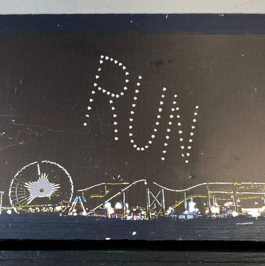 Kevin Anderson 3 Multi Media Art on Wood Base "Santa Monica Pier" OOAK Wall Art image number 2