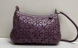 Brighton Leather Barbados Embroidered Shoulder Bag Purple alternative image